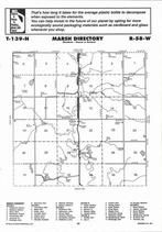 Marsh Township, Sheyenne River, Directory Map, Barnes County 2007